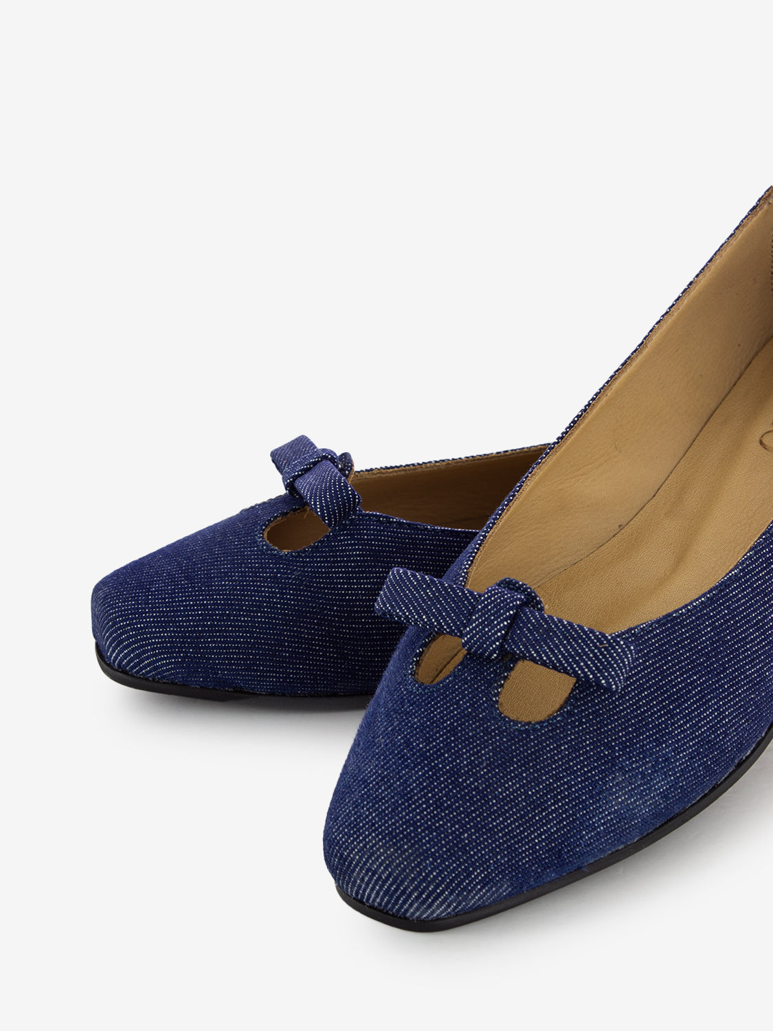 Ballerine in jeans blu