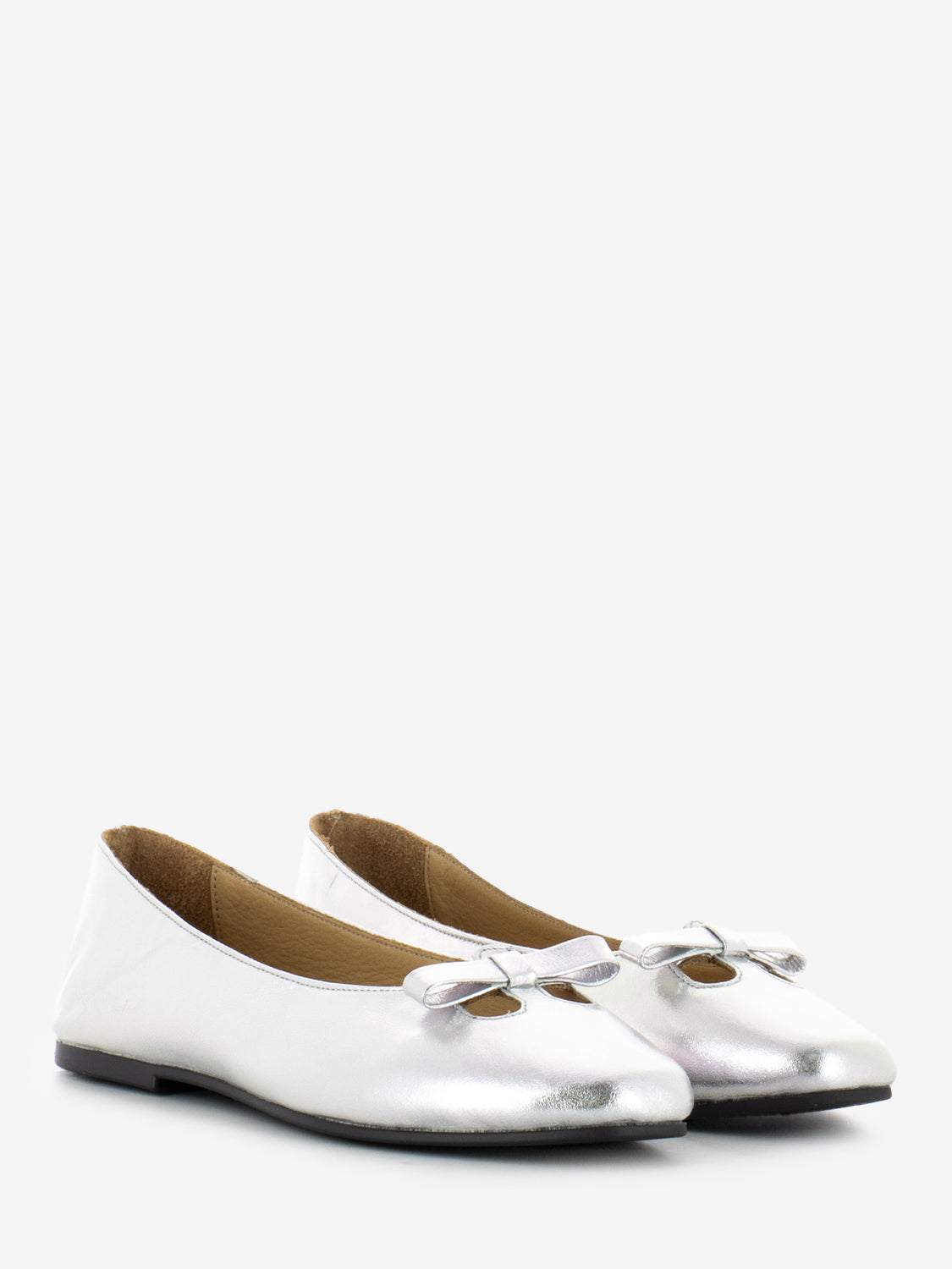 Silver jeans ballerinas