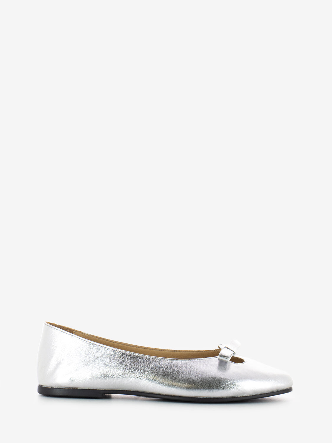 Silver jeans ballerinas