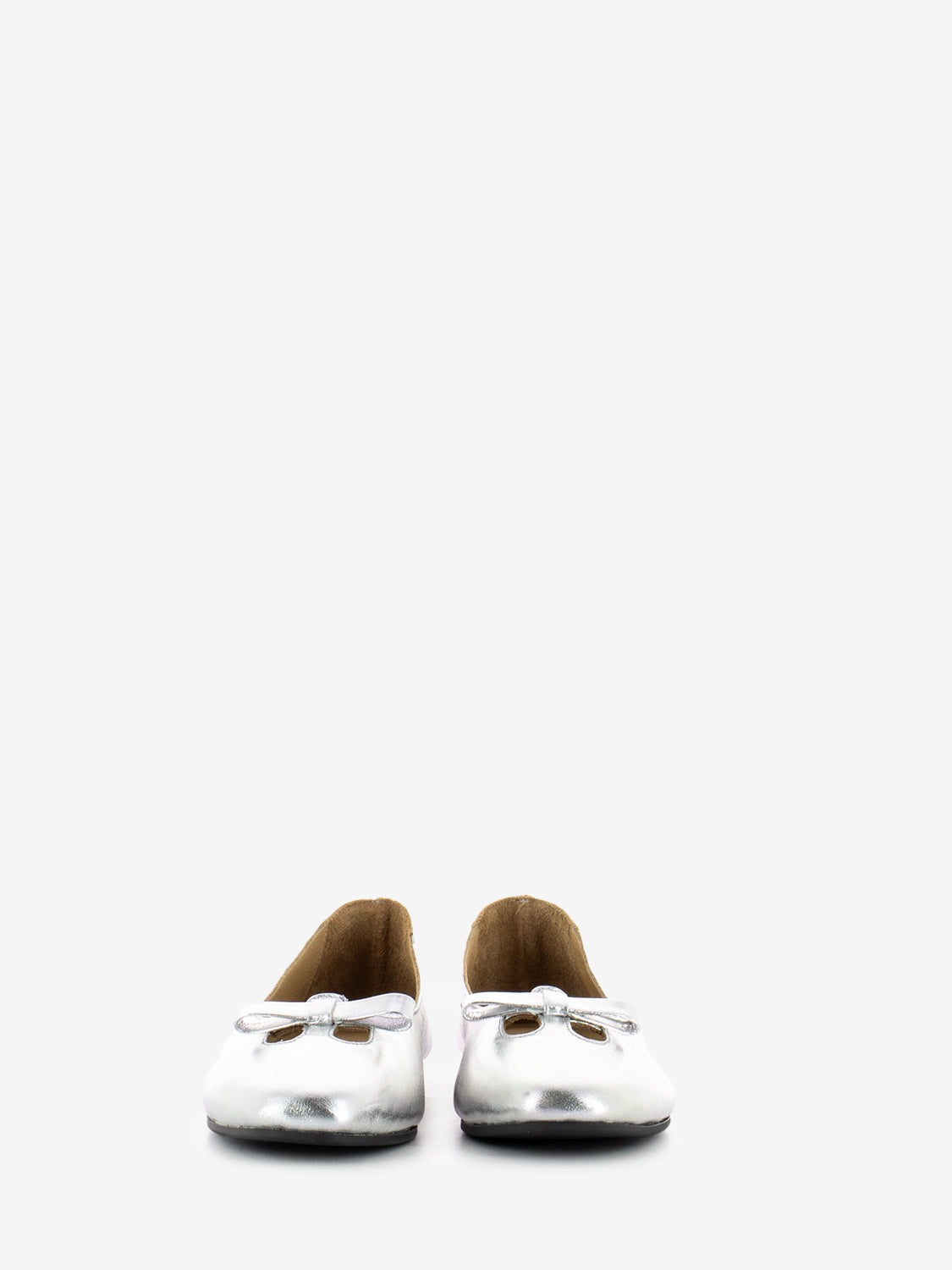 Silver jeans ballerinas