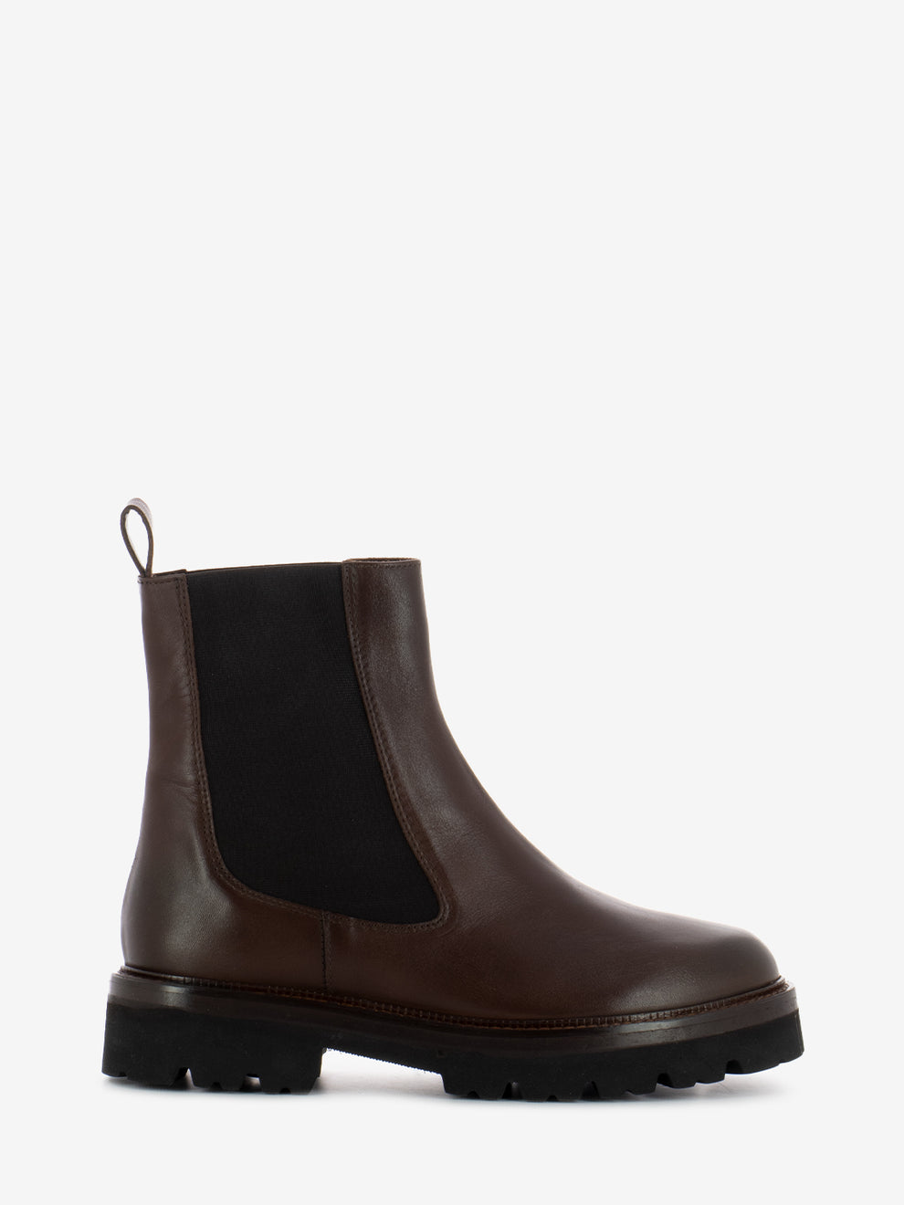 Brown leather chelsea boot