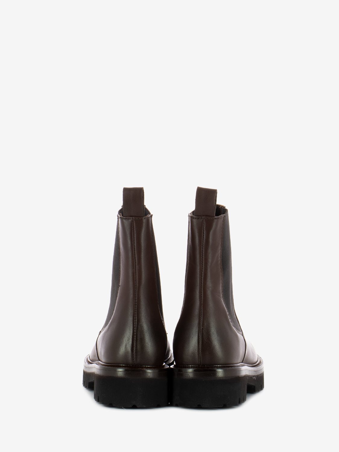 Brown leather chelsea boot