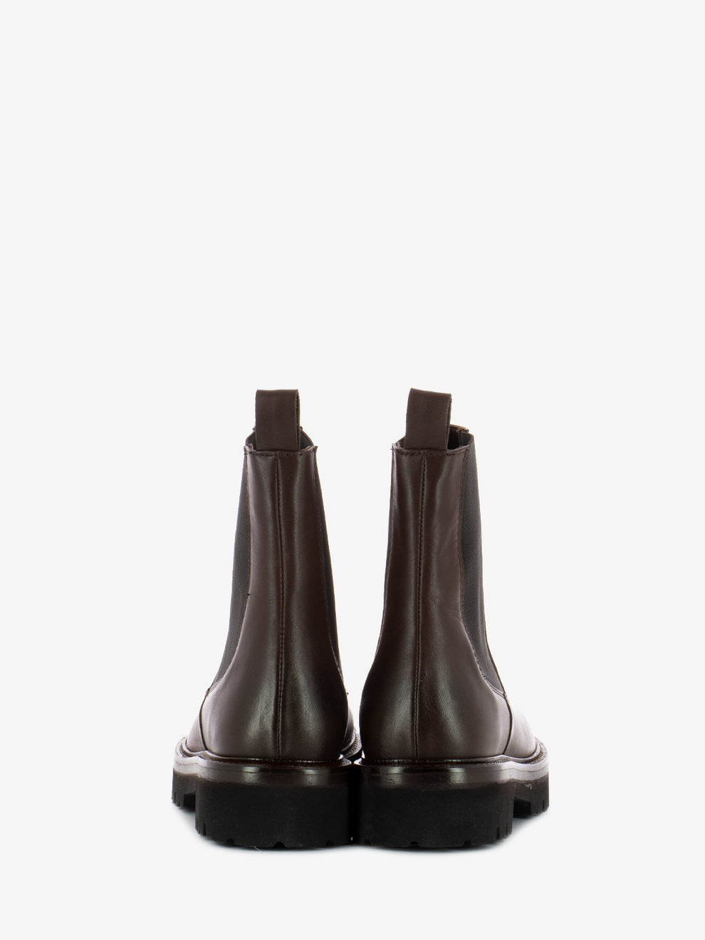 Brown leather chelsea boot