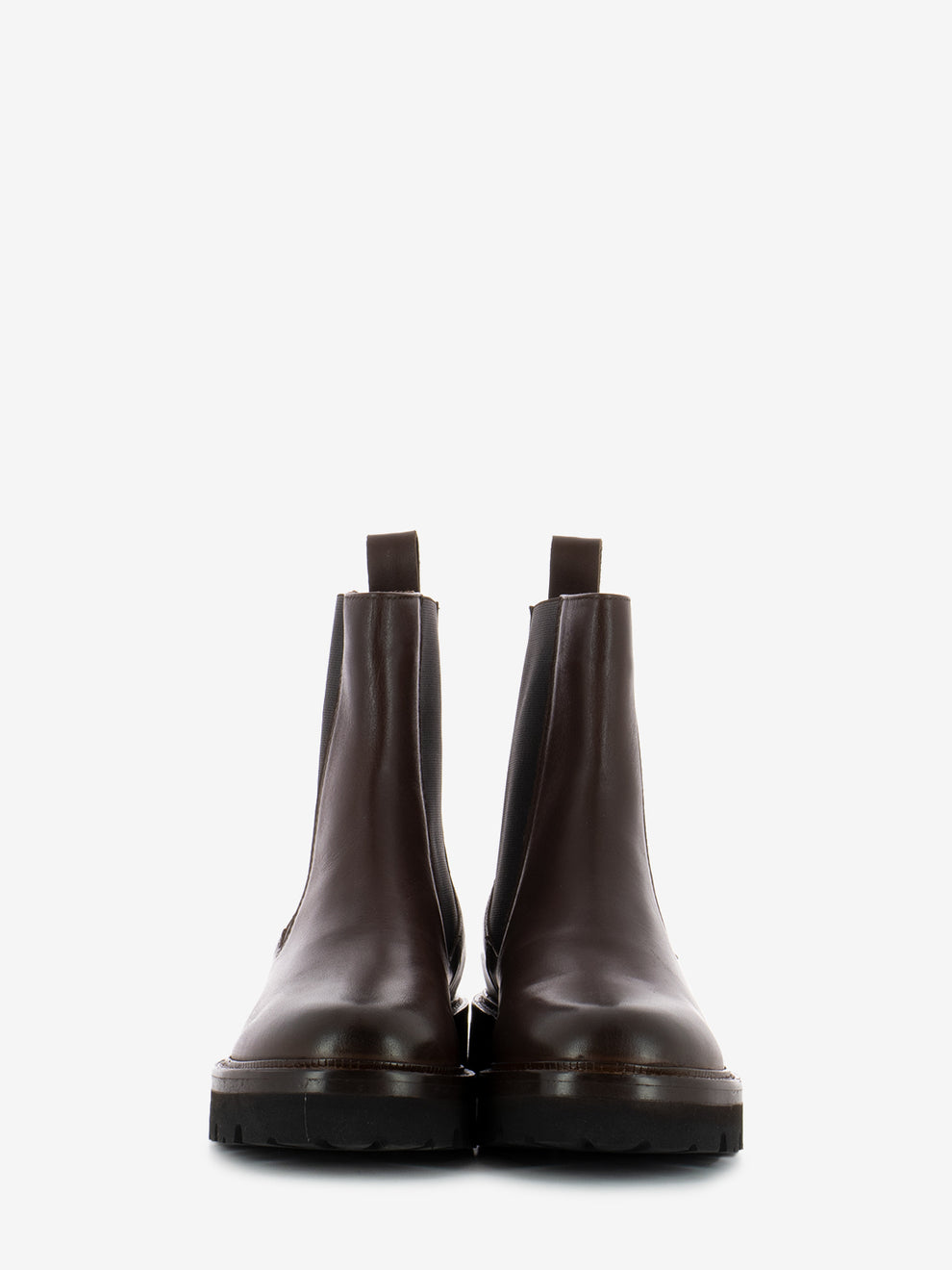 Brown leather chelsea boot