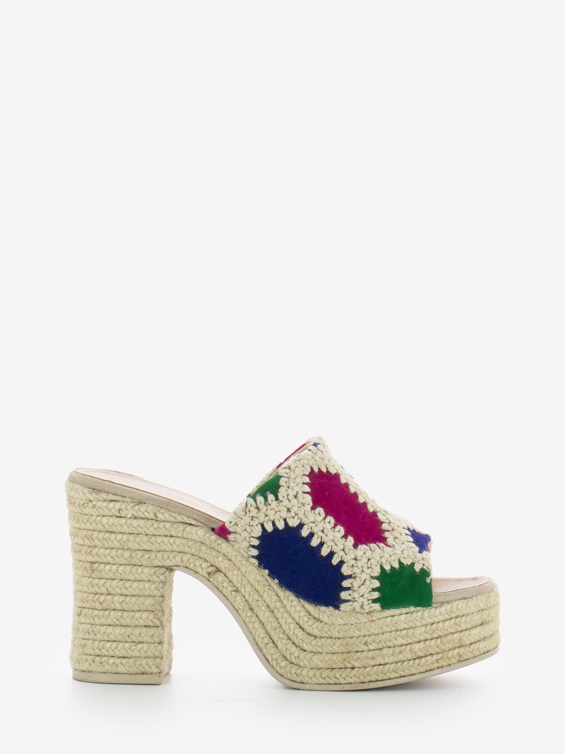 Multi fuchsia Country Patch slipper
