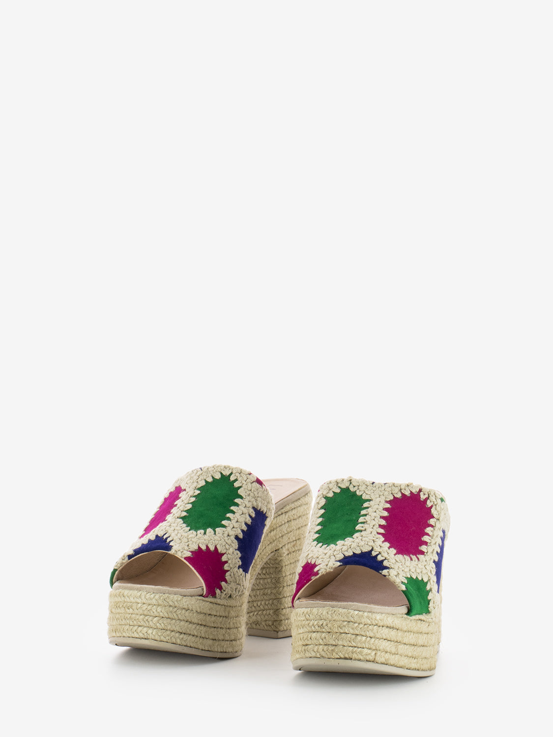 Multi fuchsia Country Patch slipper