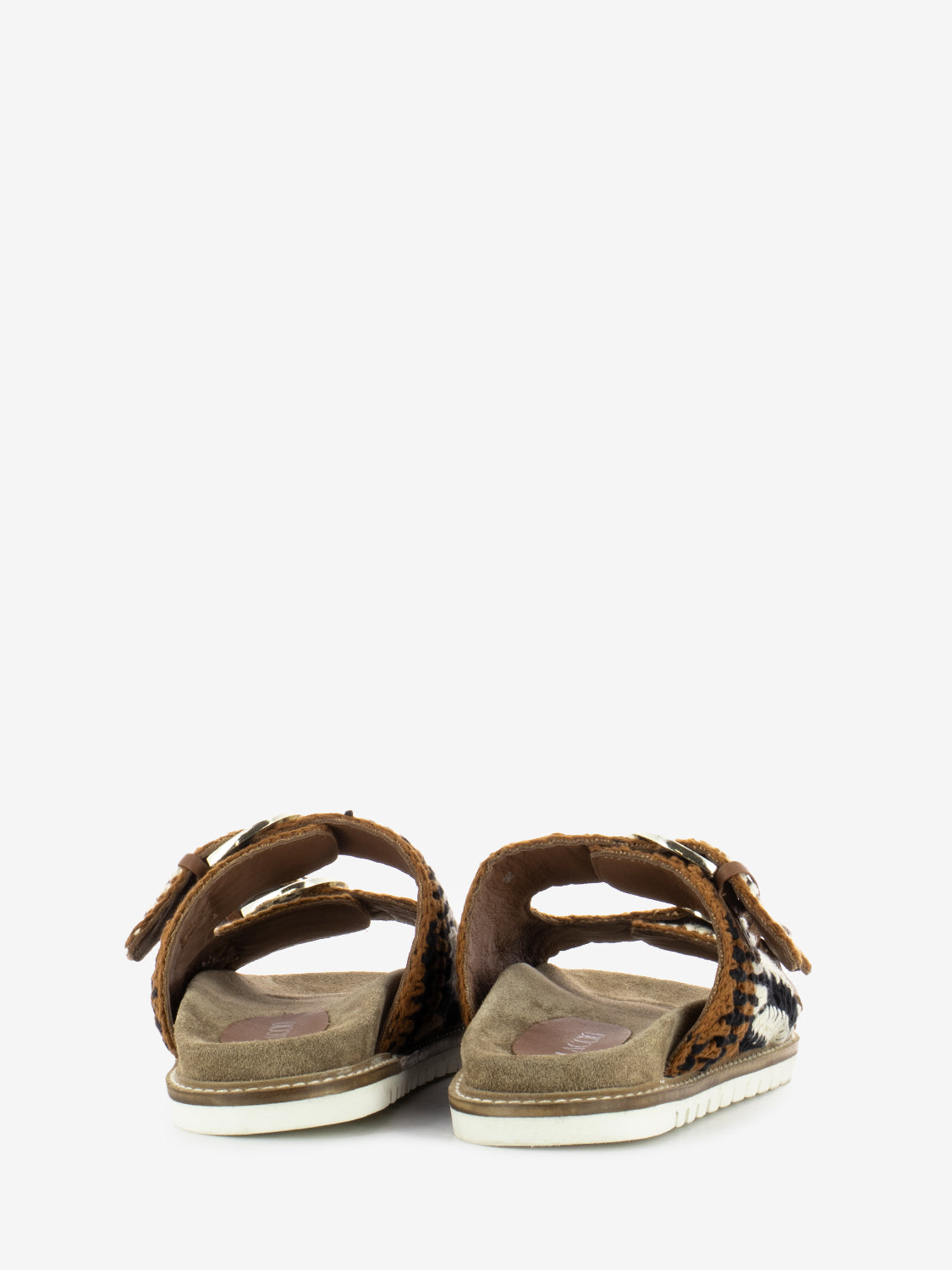 Ciabatta crochet beige Myrina