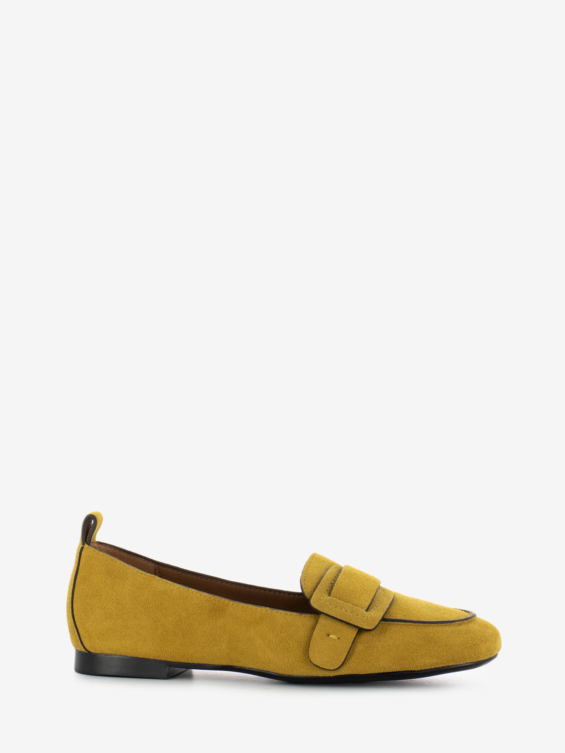 Mocassini Adele in camoscio ocra