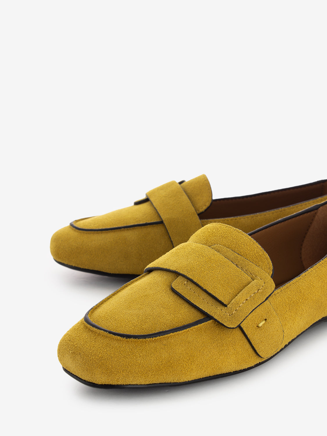 Mocassini Adele in camoscio ocra