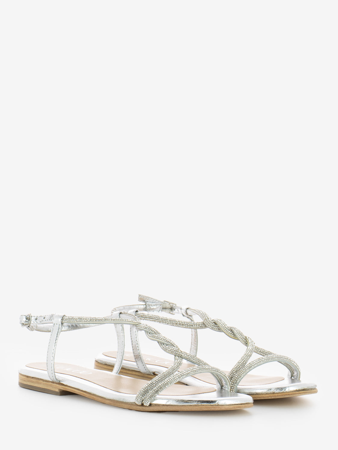 Aurora glitter silver sandal