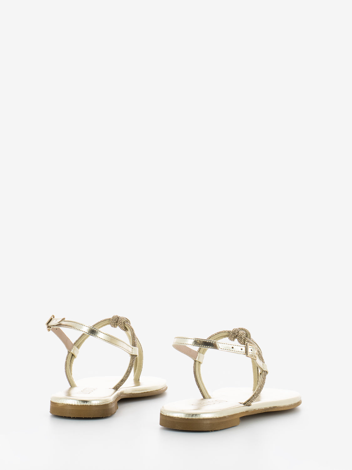 Divine gold flip flop sandal
