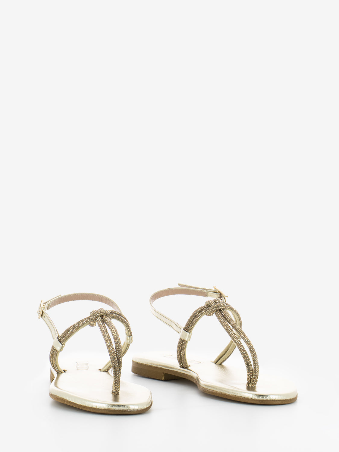 Divine gold flip flop sandal