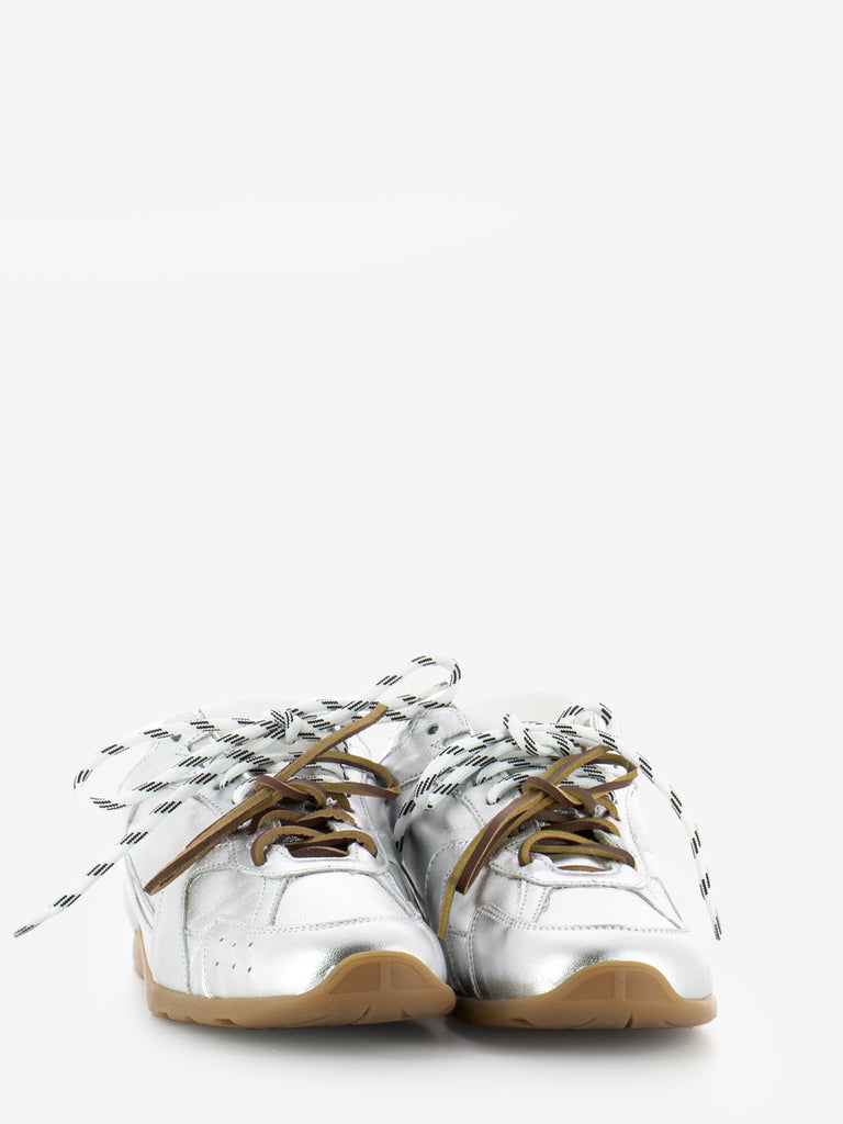 IL LACCIO - Sneakers G88 pelle laminata argento