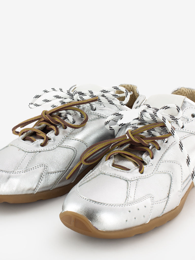 IL LACCIO - Sneakers G88 pelle laminata argento