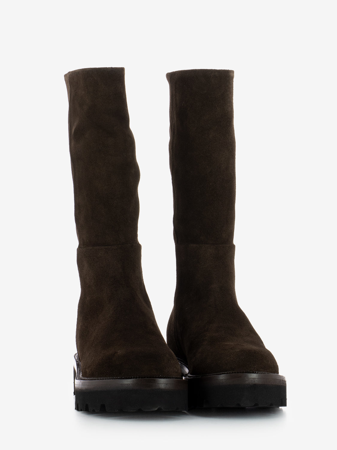 Stivali in suede brown