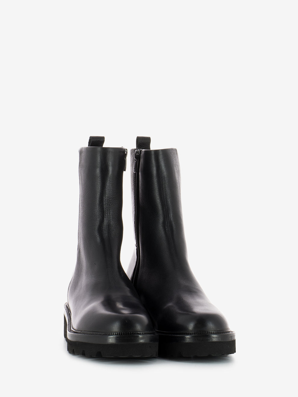 Black side zip ankle boots