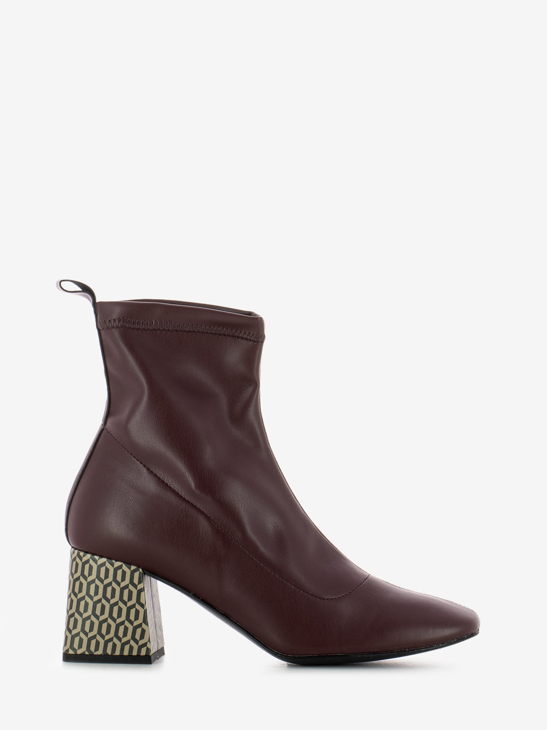 Tronchetto in nappa bordeaux