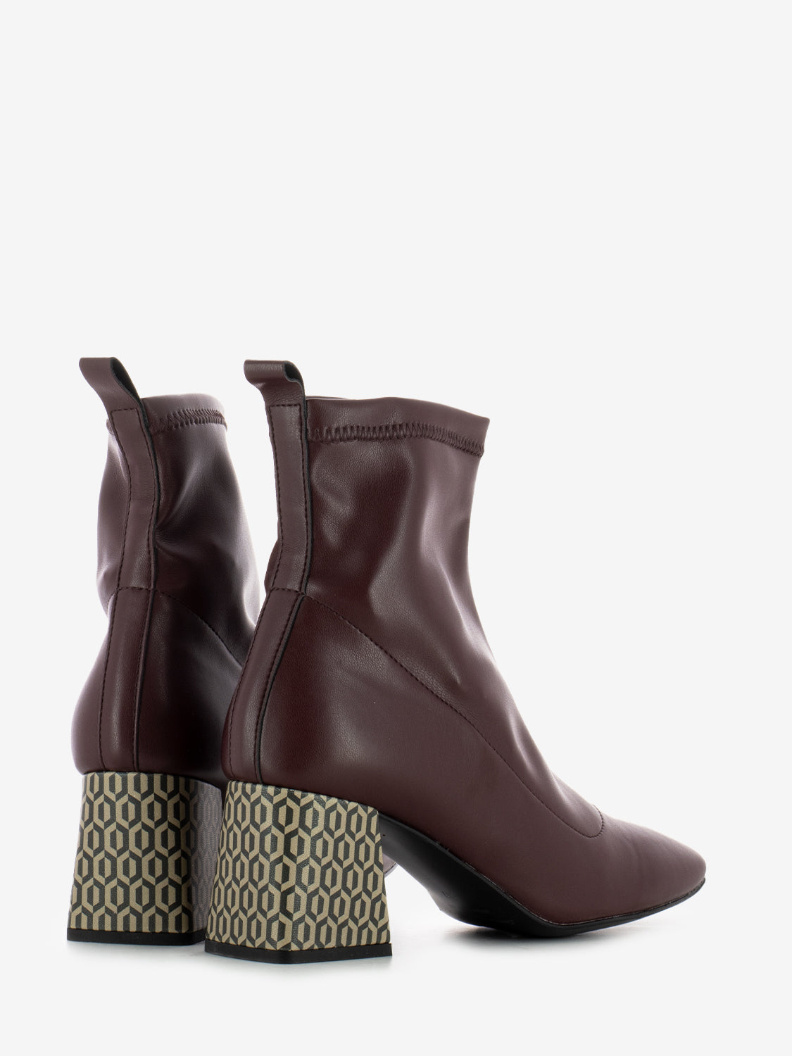 Tronchetto in nappa bordeaux