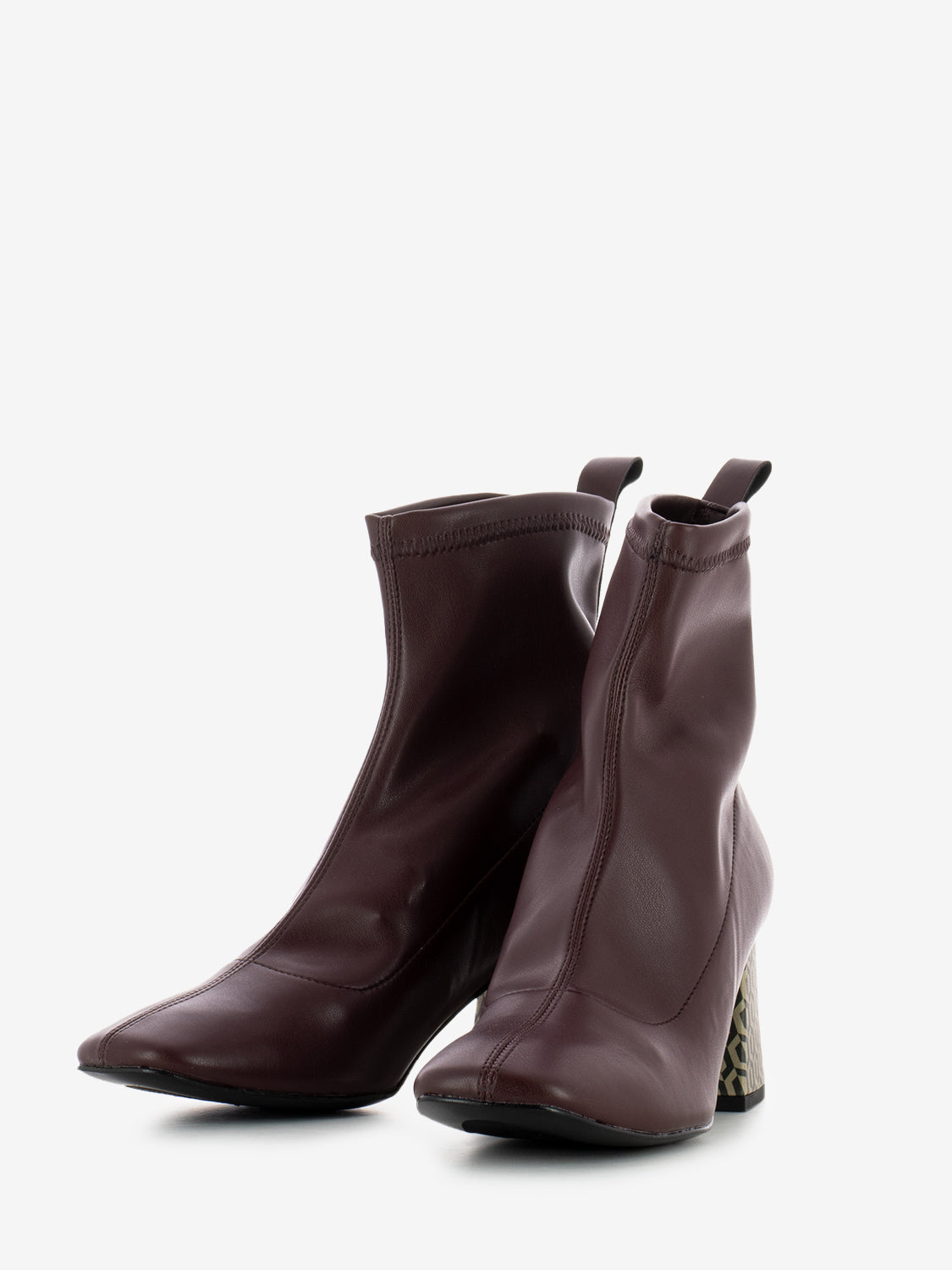 Tronchetto in nappa bordeaux
