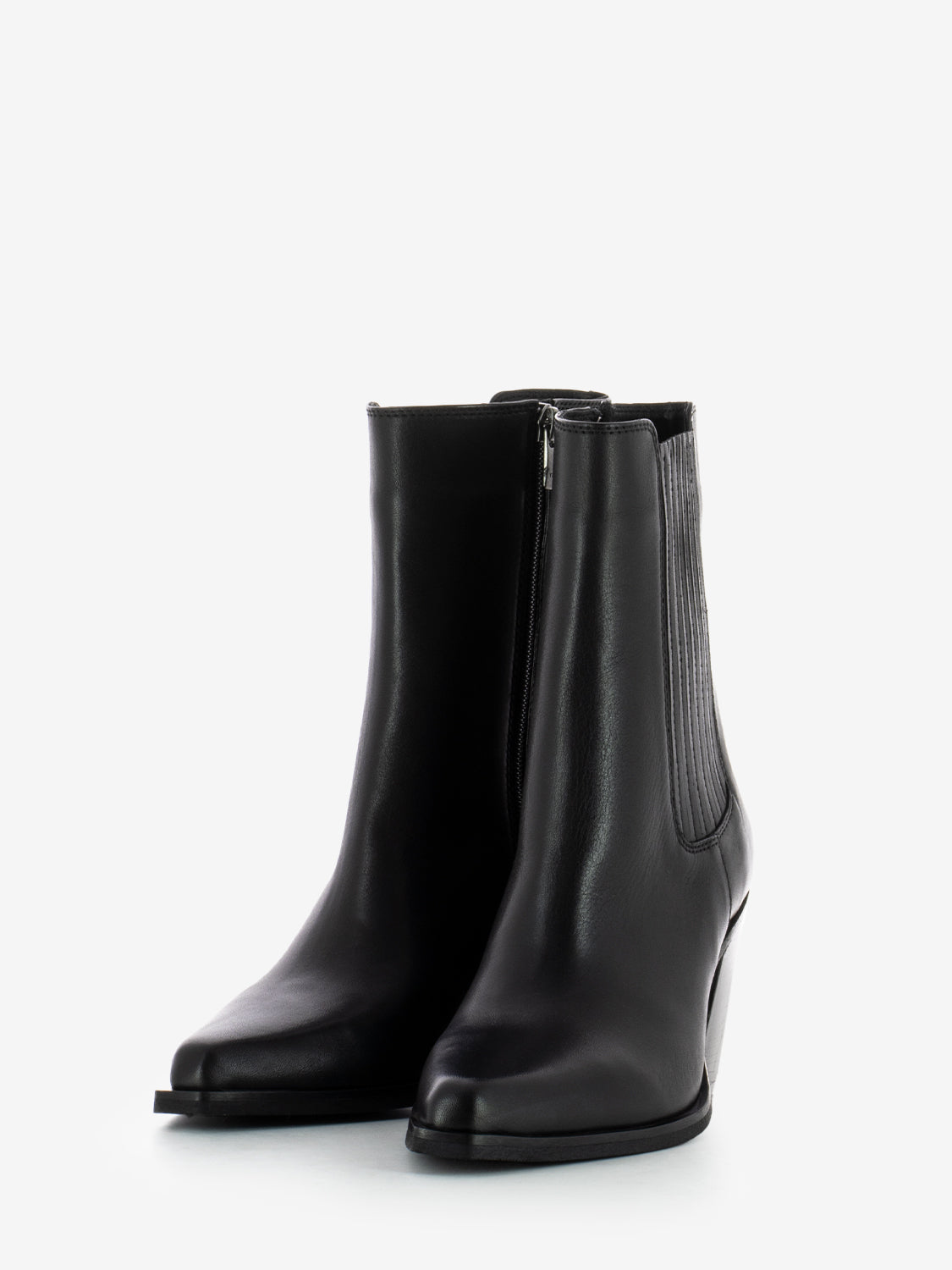 Tronchetto tex con zip nero