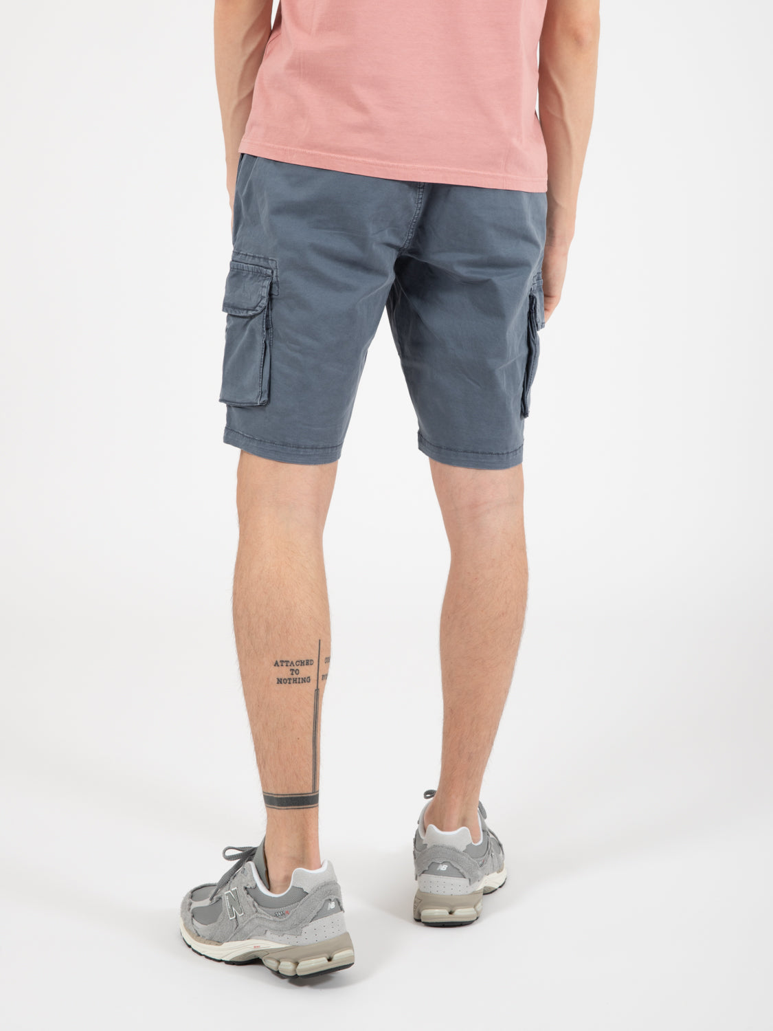 Bermuda cargo with pockets in air force cotton
