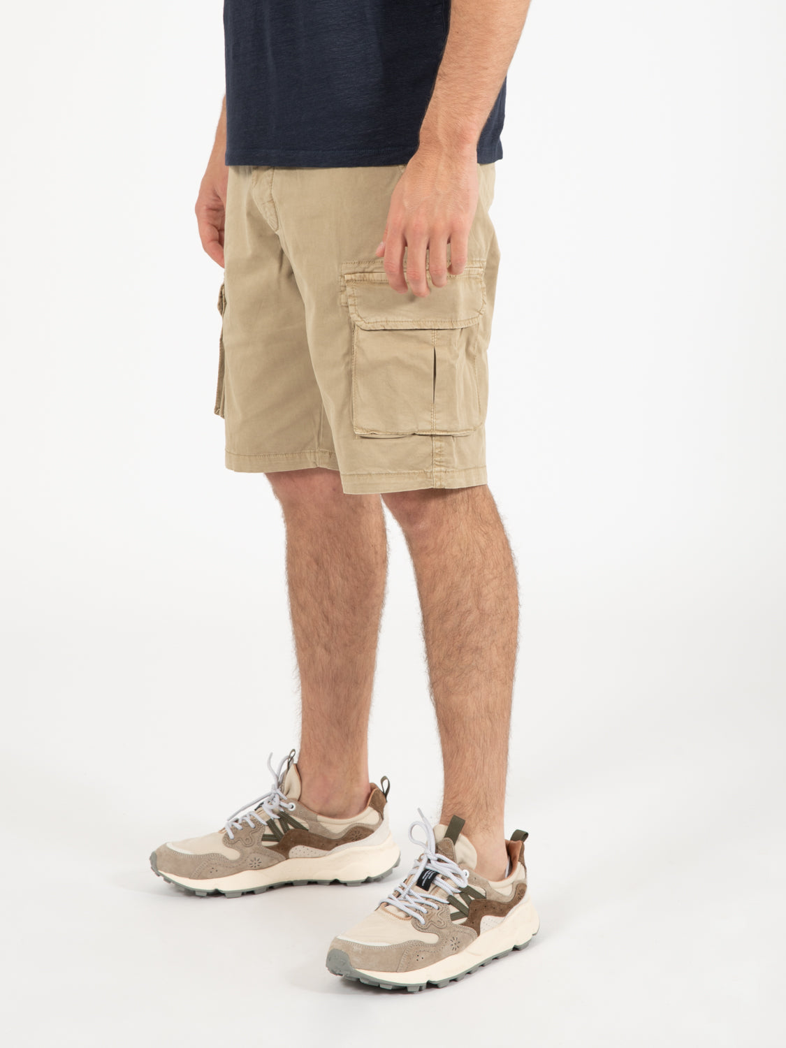 Cargo Bermuda with pockets cotton desert
