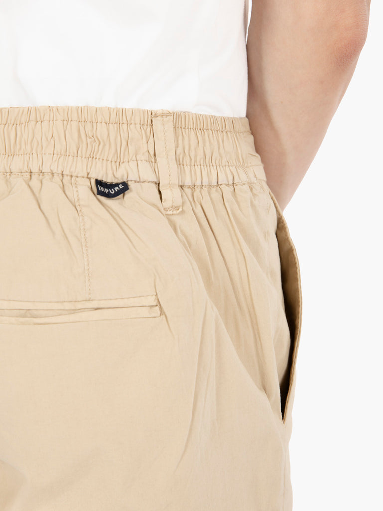 IMPURE - Bermuda chino popeline desert