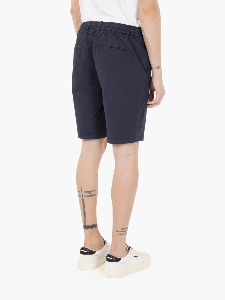 IMPURE - Bermuda chino popeline navy