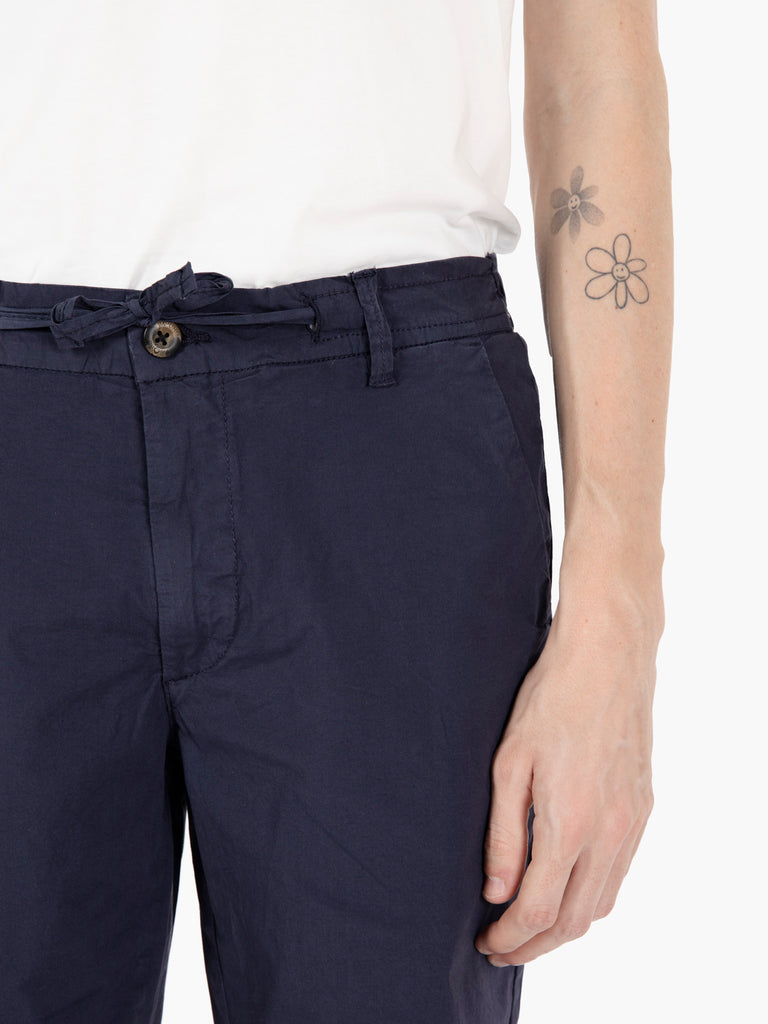 IMPURE - Bermuda chino popeline navy