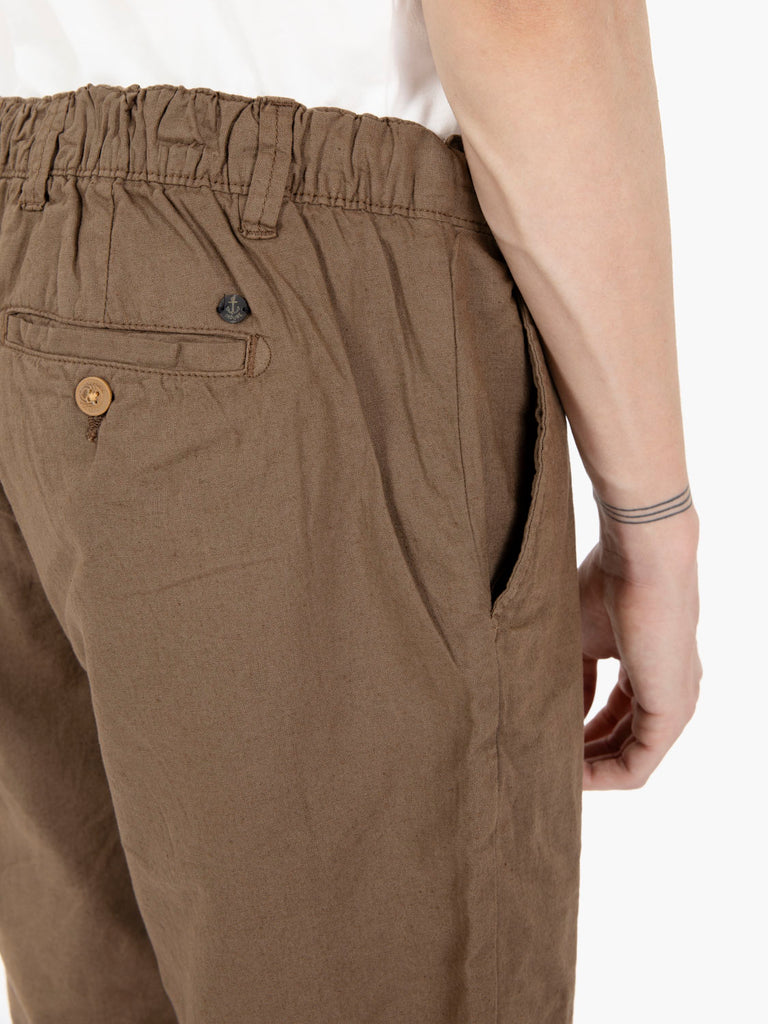 IMPURE - Bermuda short mixed linen mud