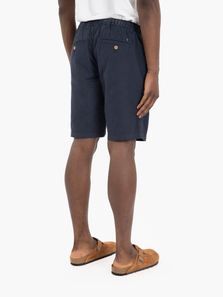 IMPURE - Bermuda short mixed linen navy