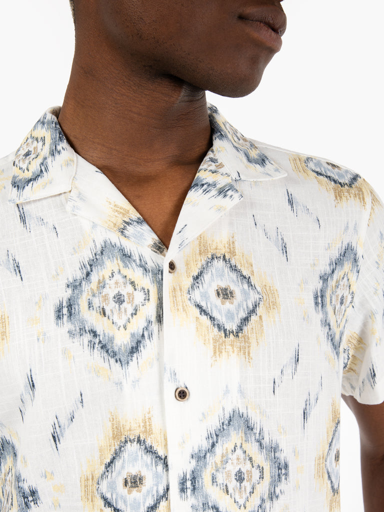 IMPURE - Camicia bowling viscosa offwhite