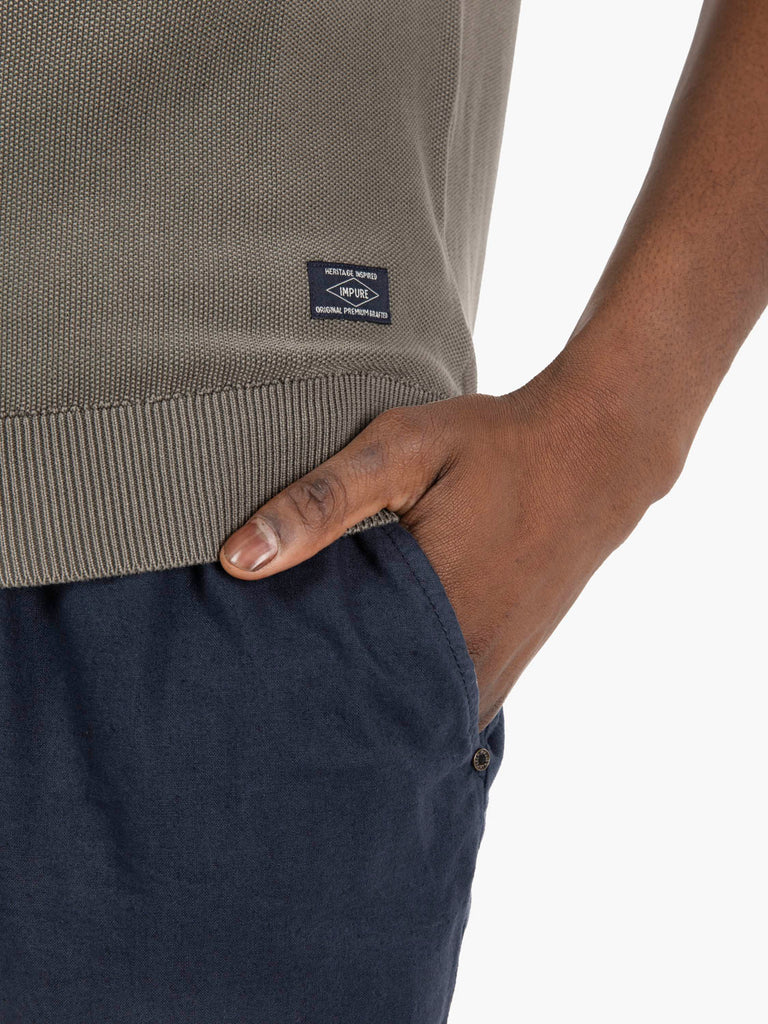 IMPURE - Maglia a manica corta acid wash green