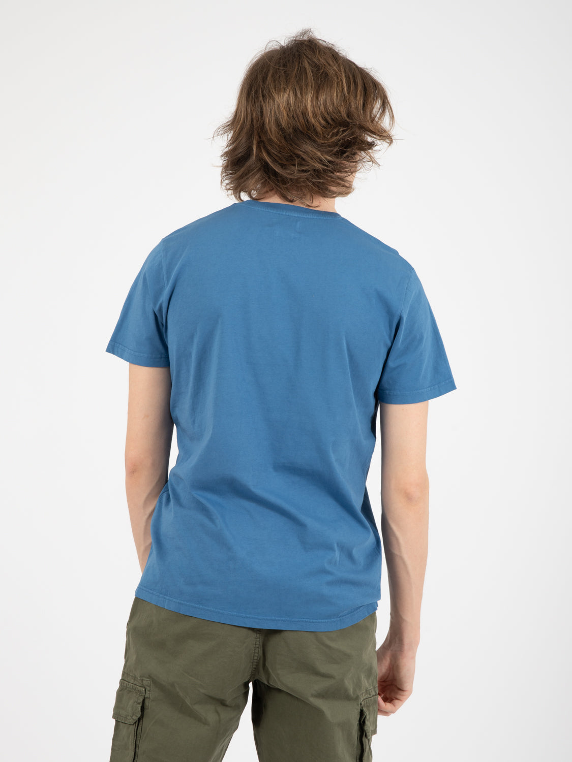T-shirt pocket pattern blue toucan