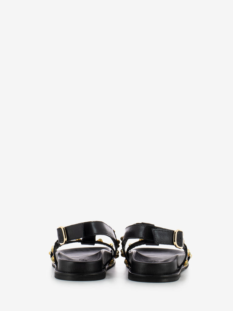 INUOVO - Sandali con borchie crystal black