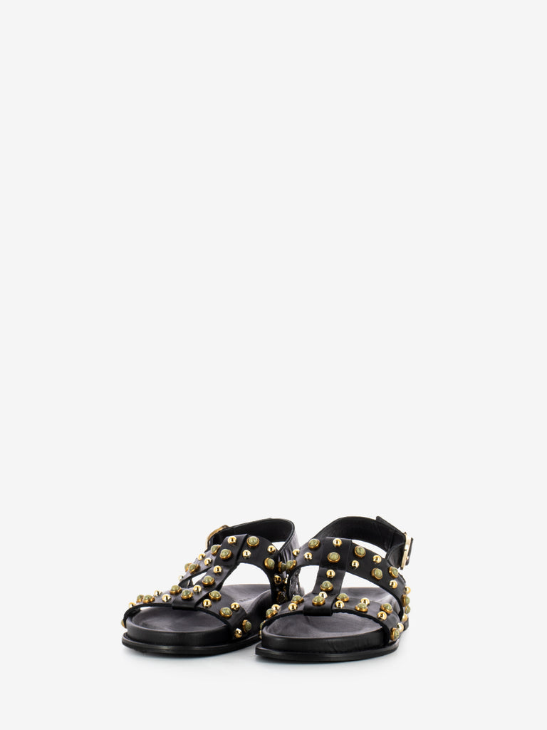 INUOVO - Sandali con borchie crystal black