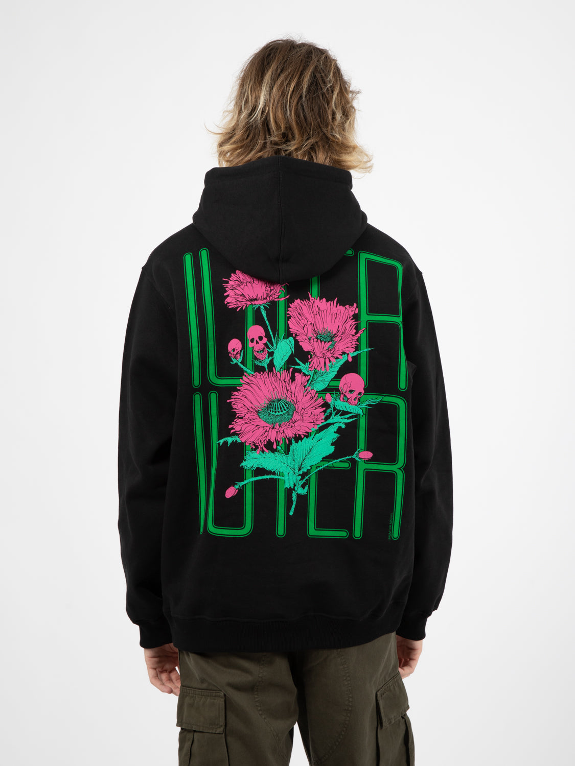 Spine Skulls hoodie black