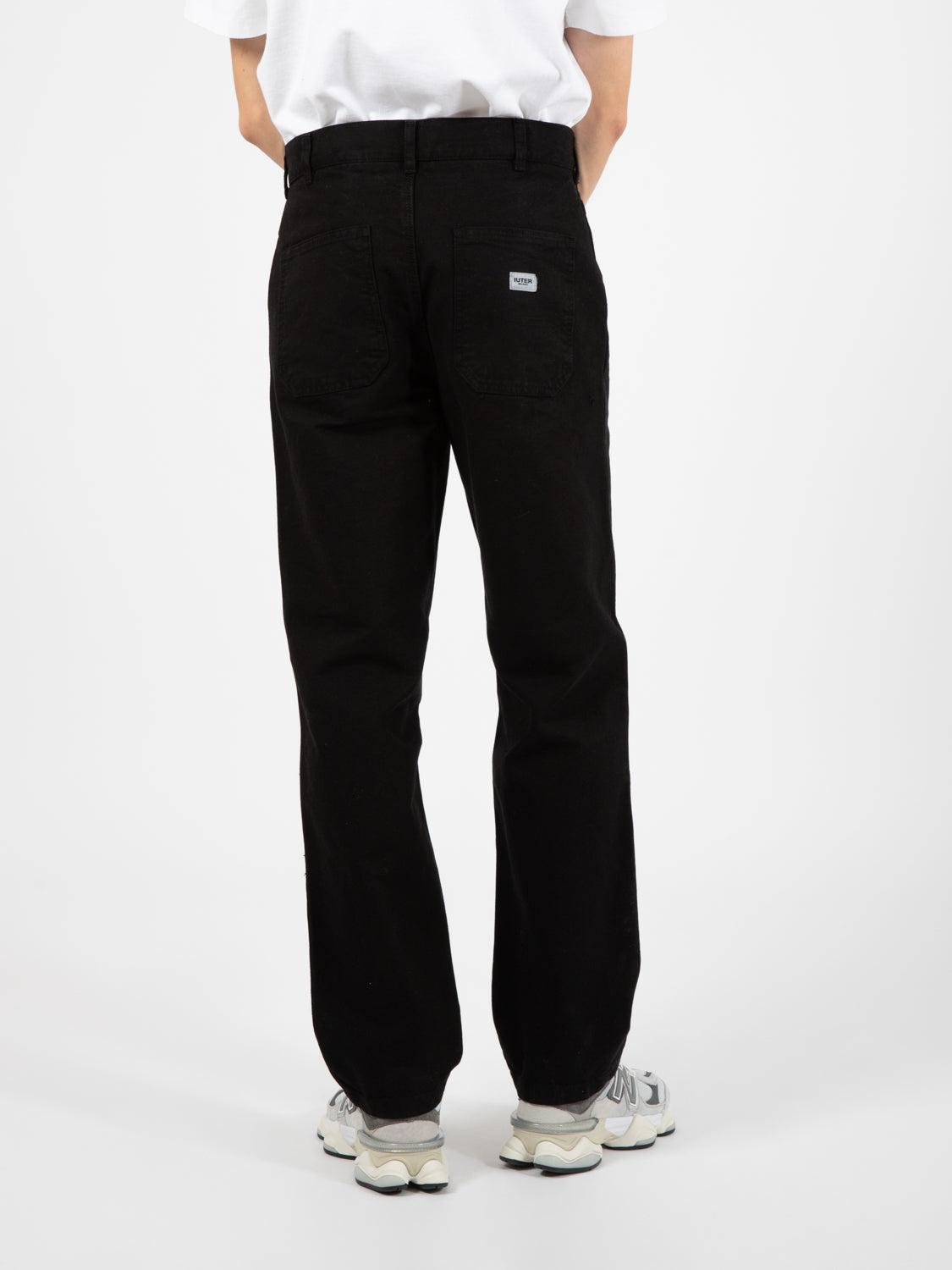 Work pant straight fit black