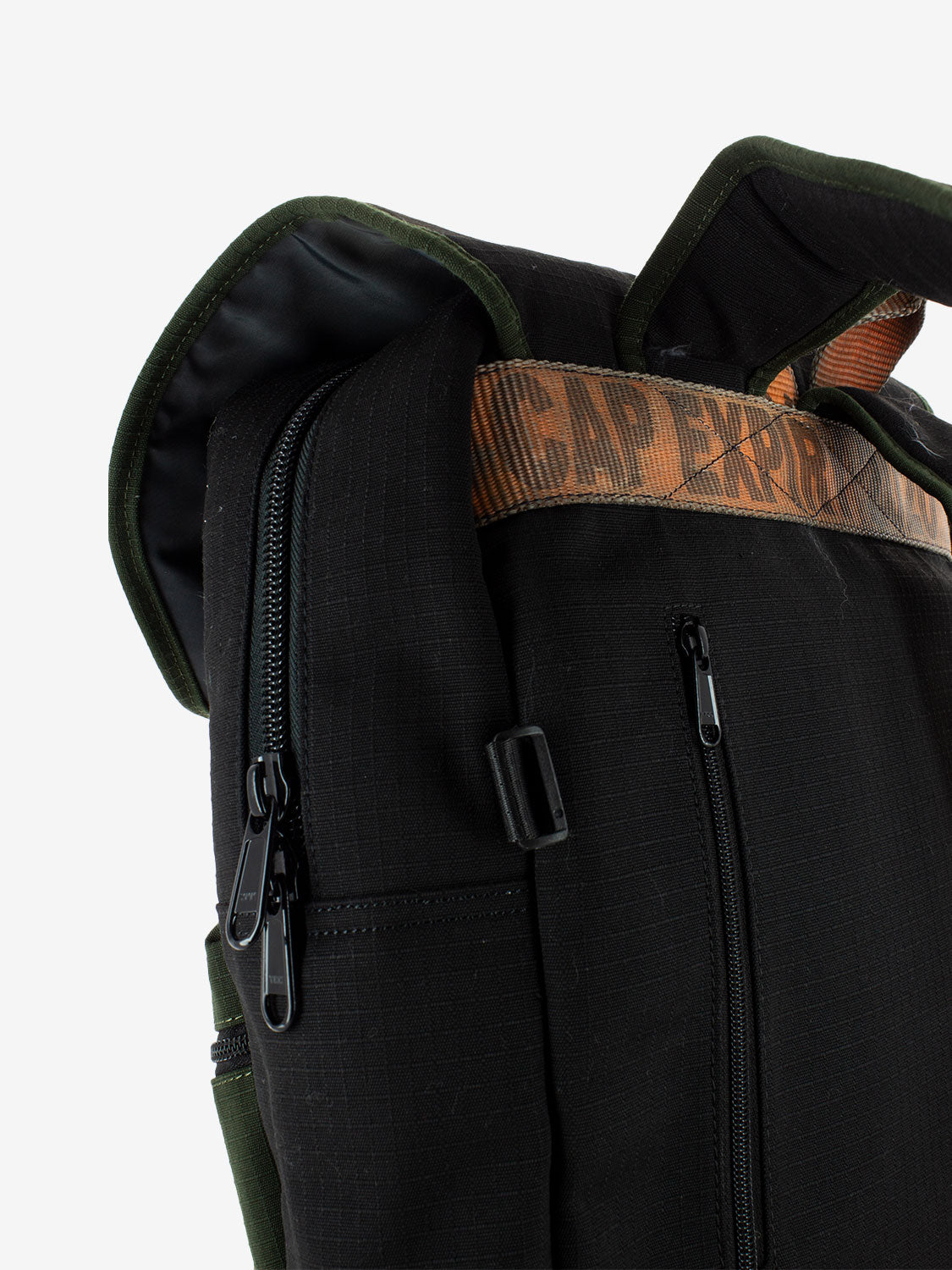 Back to school canvas cargo army backpack