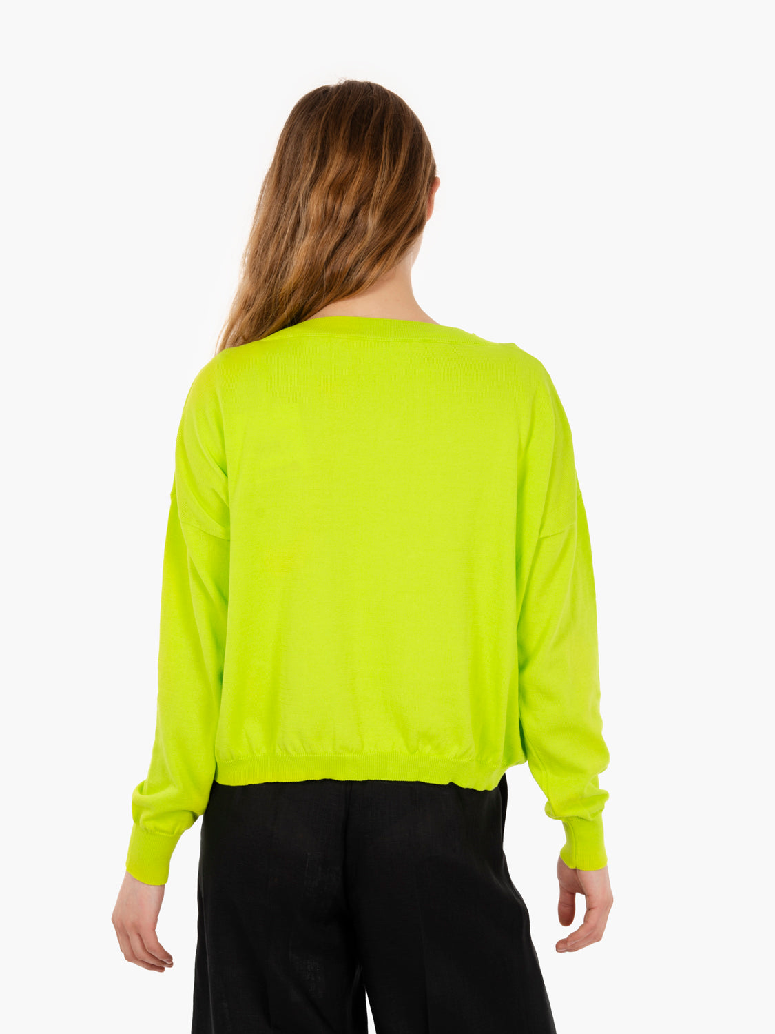 Maglia girocollo corto lime