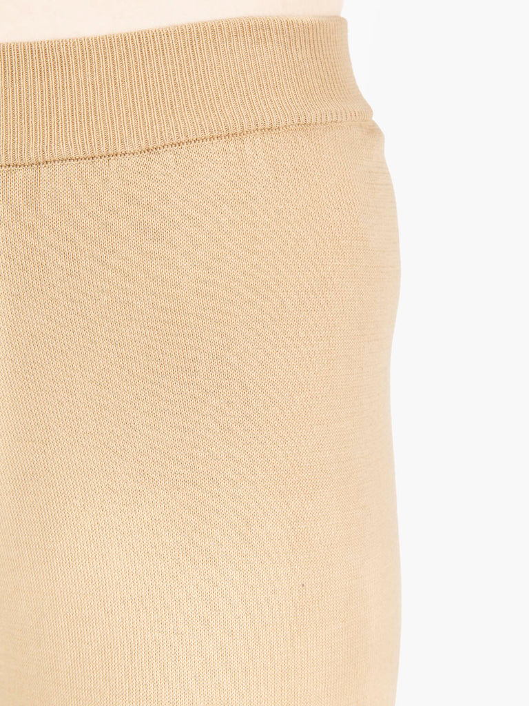 JEI O' - Pantaloni in maglia sabbia