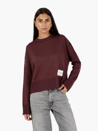 Burgundy wool sweater