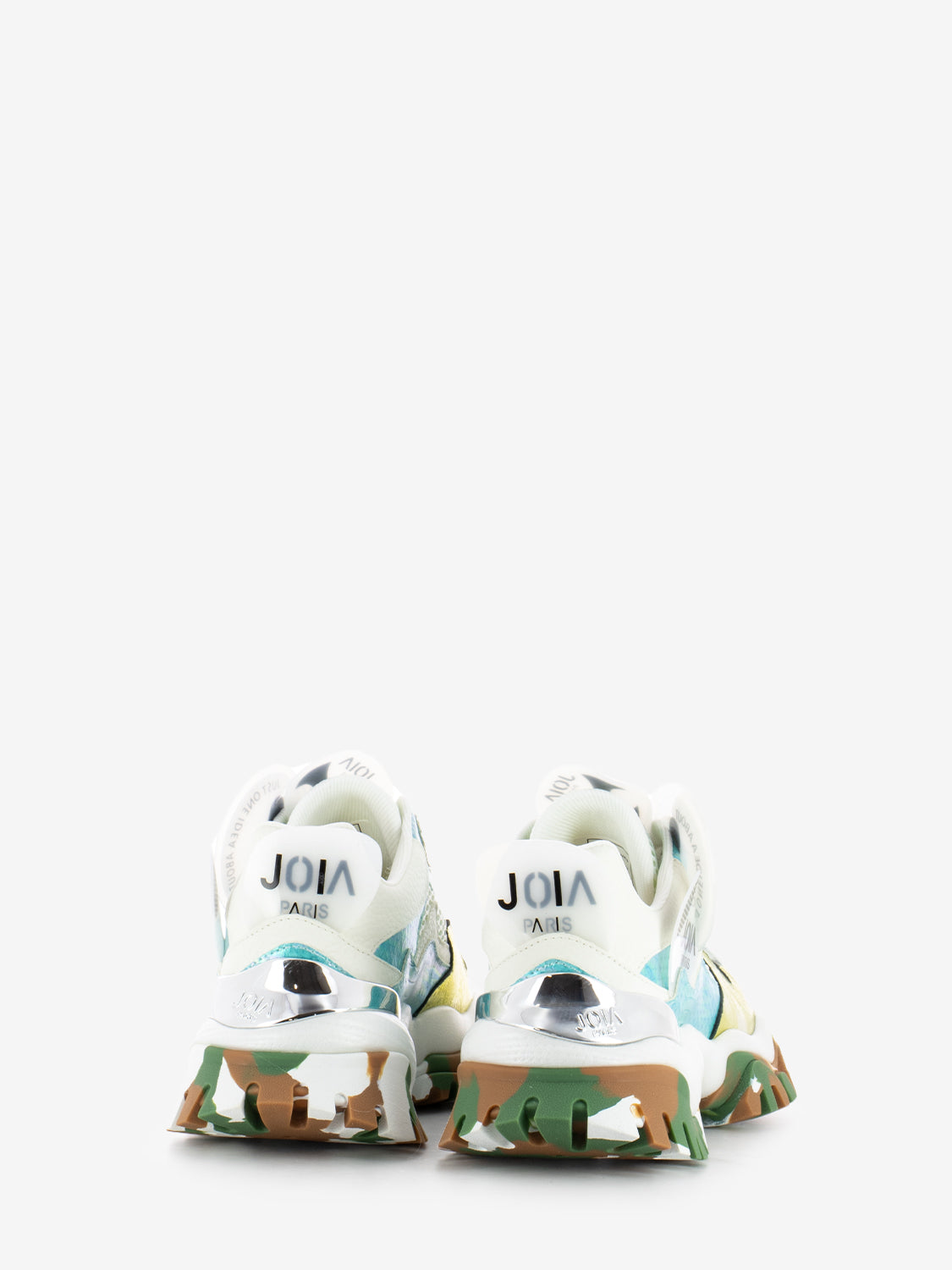 Sneakers in mesh chunky platino / tiffany