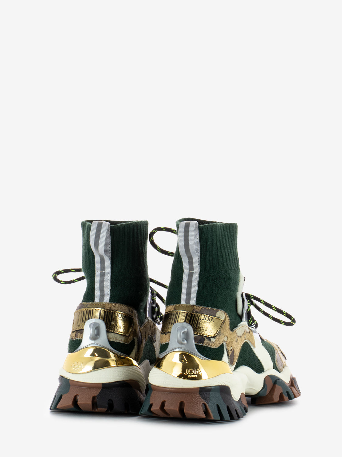 Sneakers Lazy Darkgreen / Brown