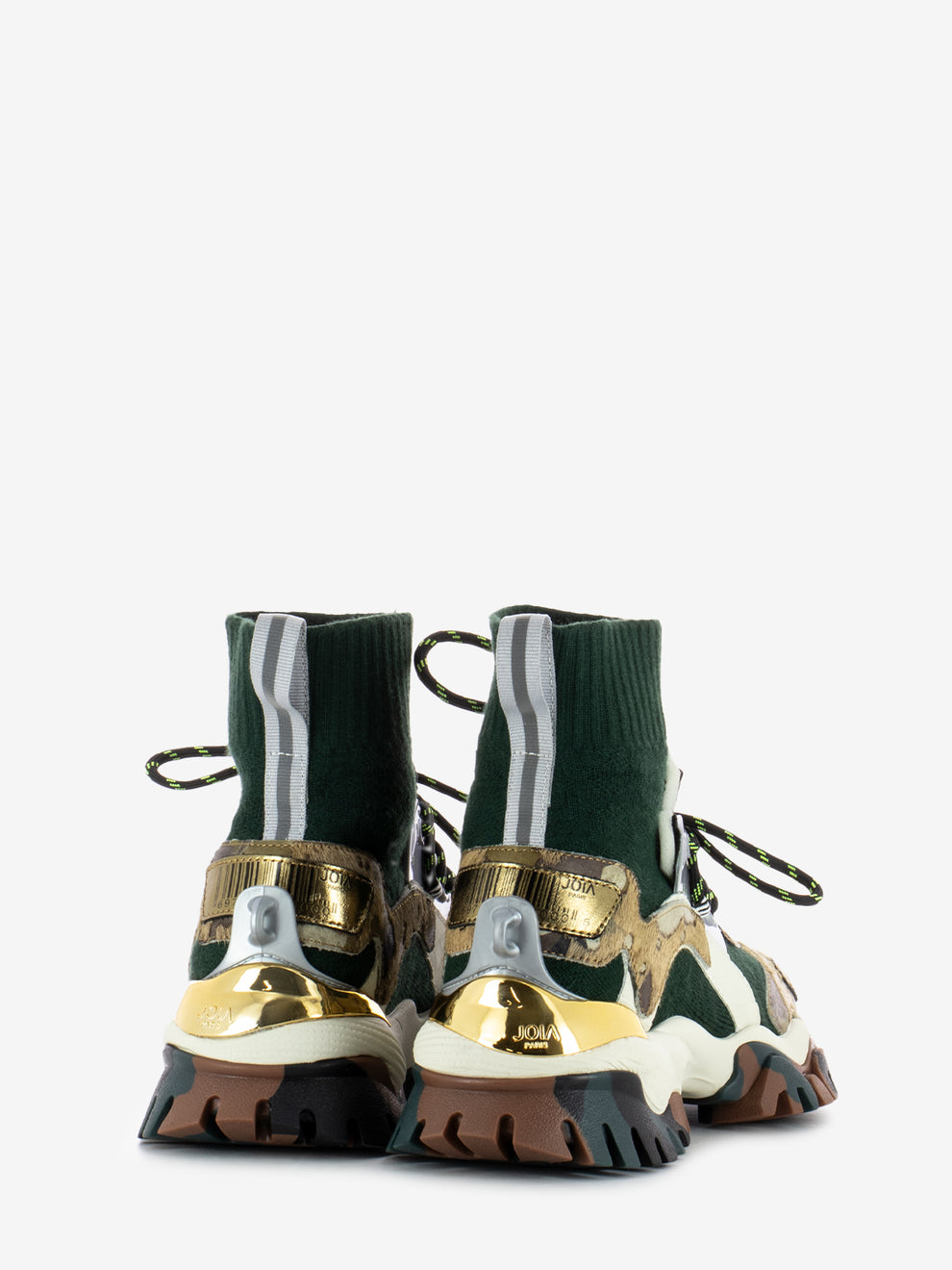 Sneakers Lazy Darkgreen / Brown