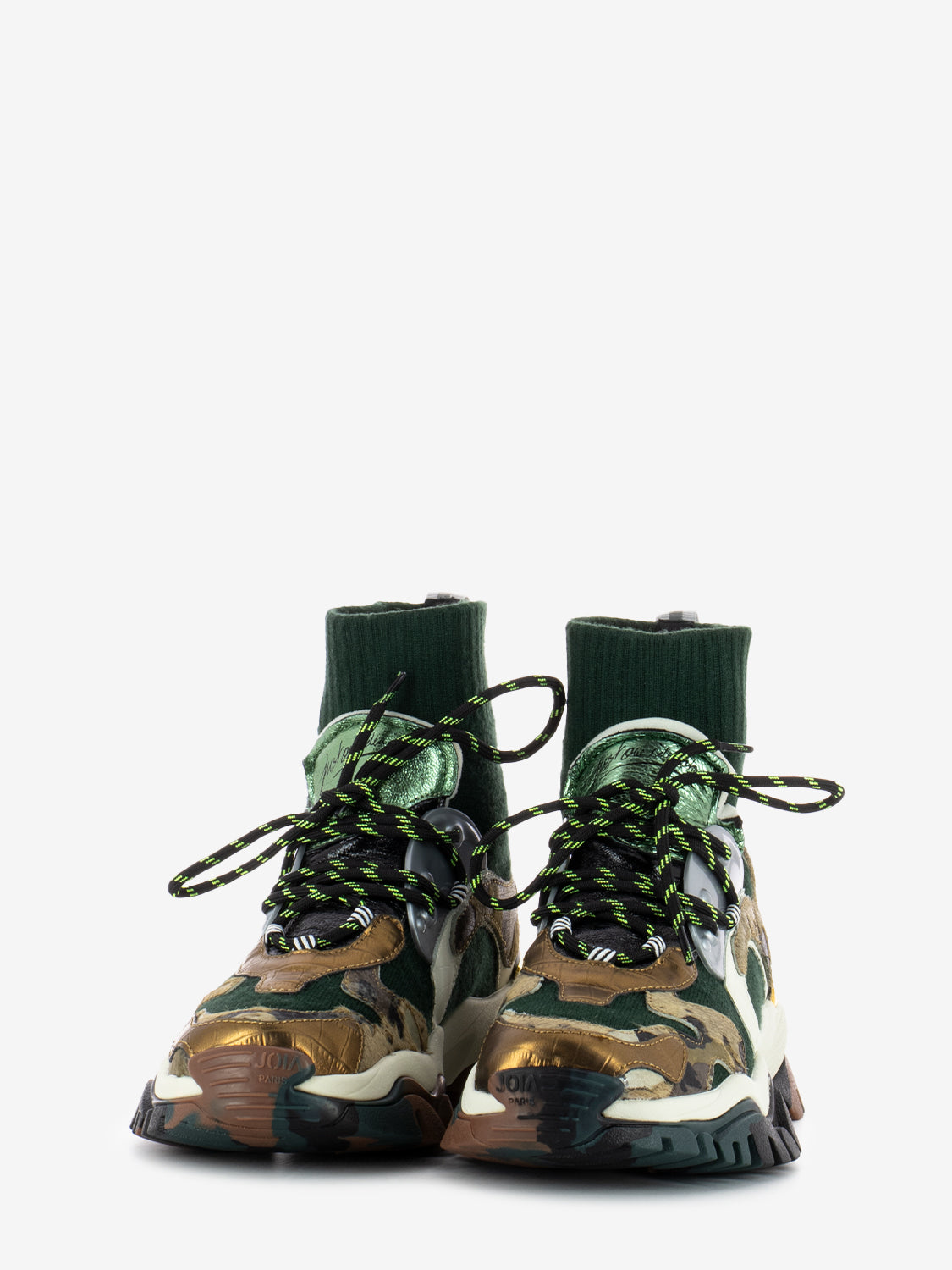 Sneakers Lazy Darkgreen / Brown