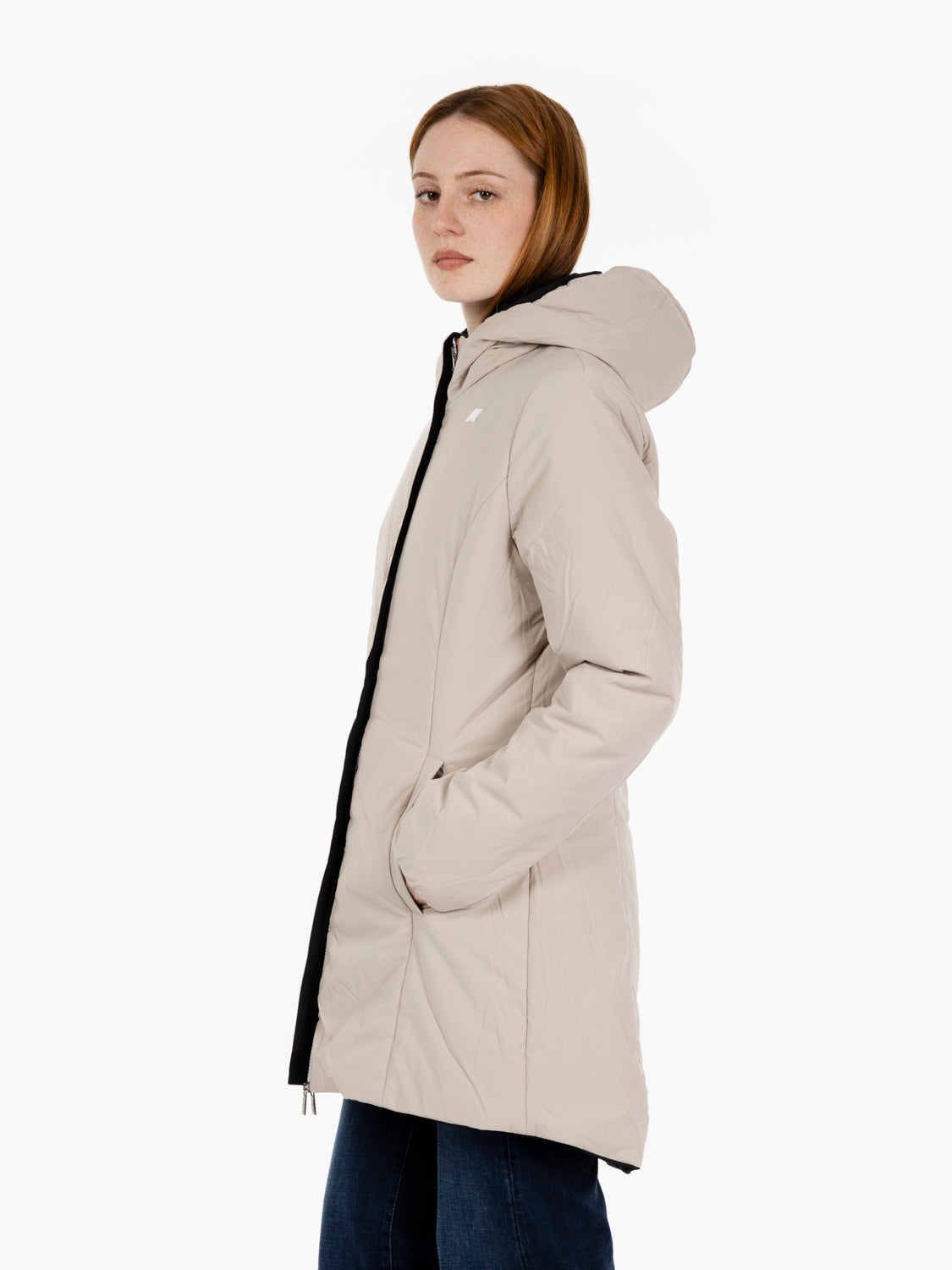 Giacca Denise warm double black pure / beige cashmere