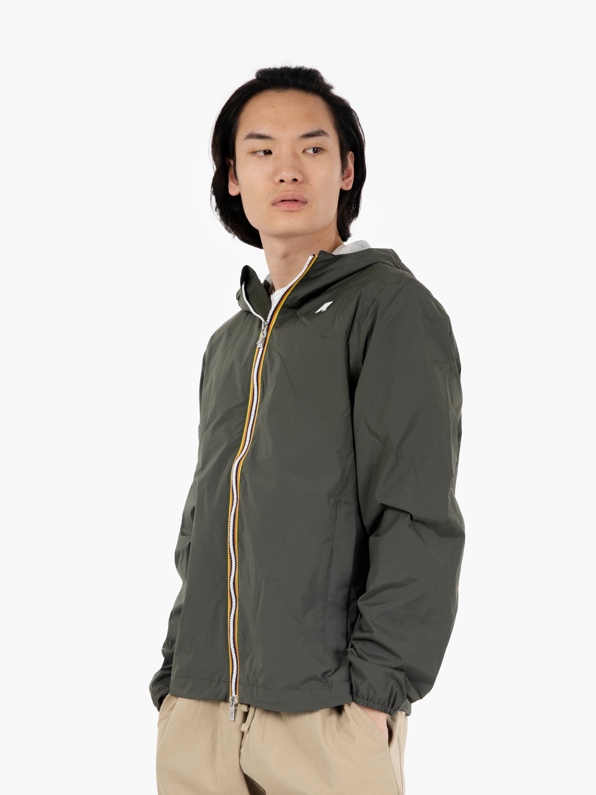 Giacca Jack stretch nylon jersey green blackish