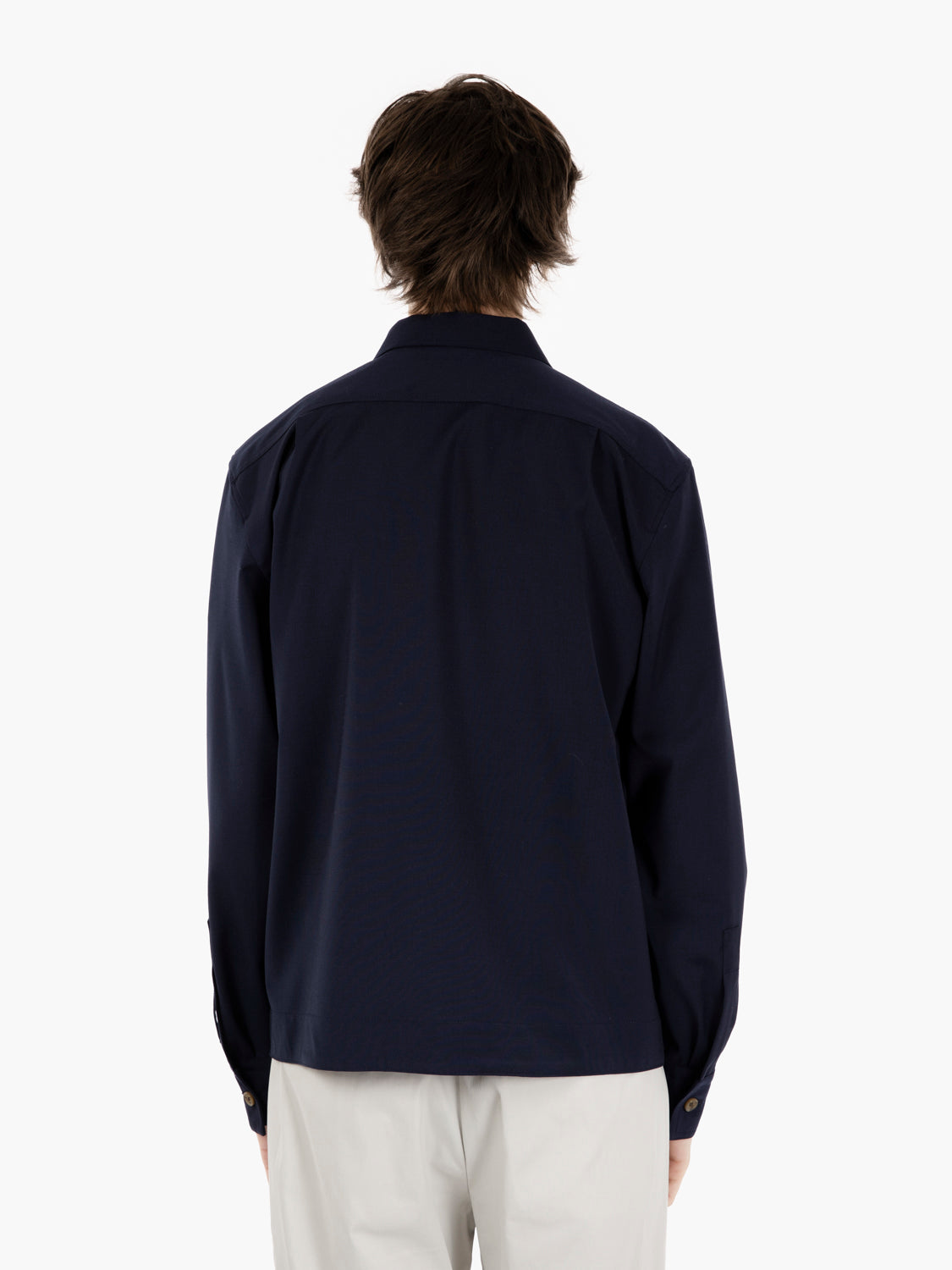 Giacca lana cordura navy