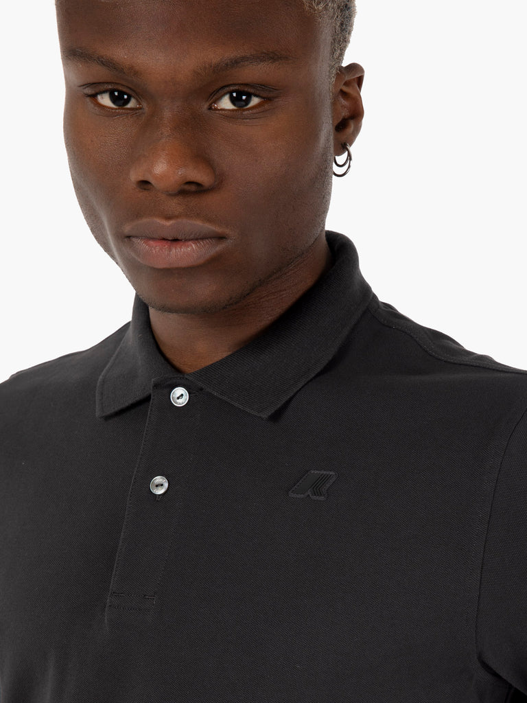 K-WAY - Polo maniche corte Amedee black pure